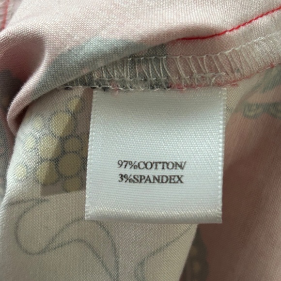 Red Print Jacket 8 Button Up Lightweight Artsy - Picture 5 of 9